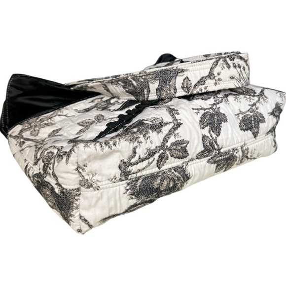 Sonja’s Handmade Toile Print Tote Bag, Black & White, Country Cottage Style Tote - Picture 6 of 12